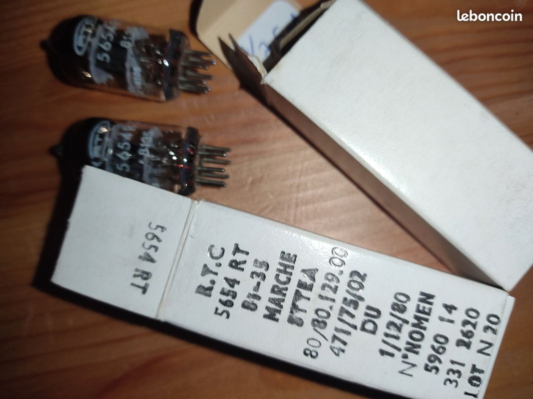 Tube électronique 5654 RTC – Neuf, Pour Amplificateur Ou Appareil Vintage