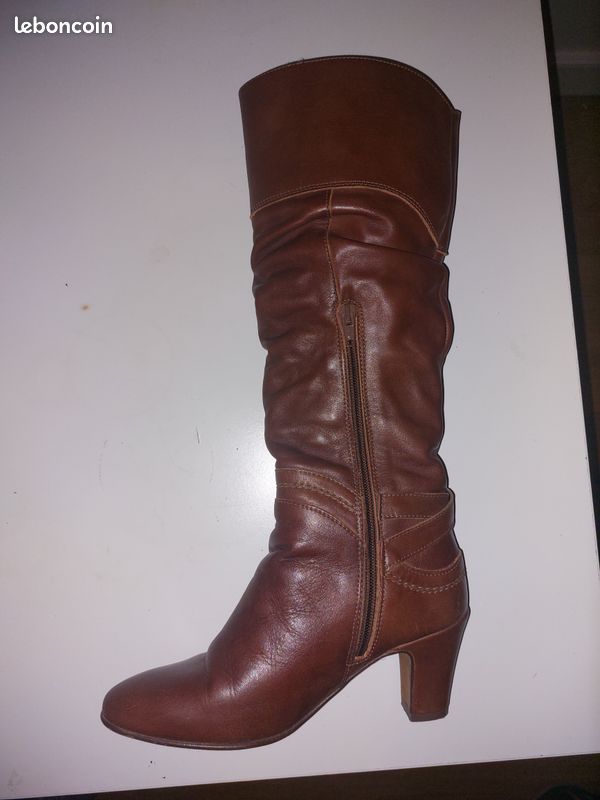 Bottes plissées André taille 36 - cuir (image 5)