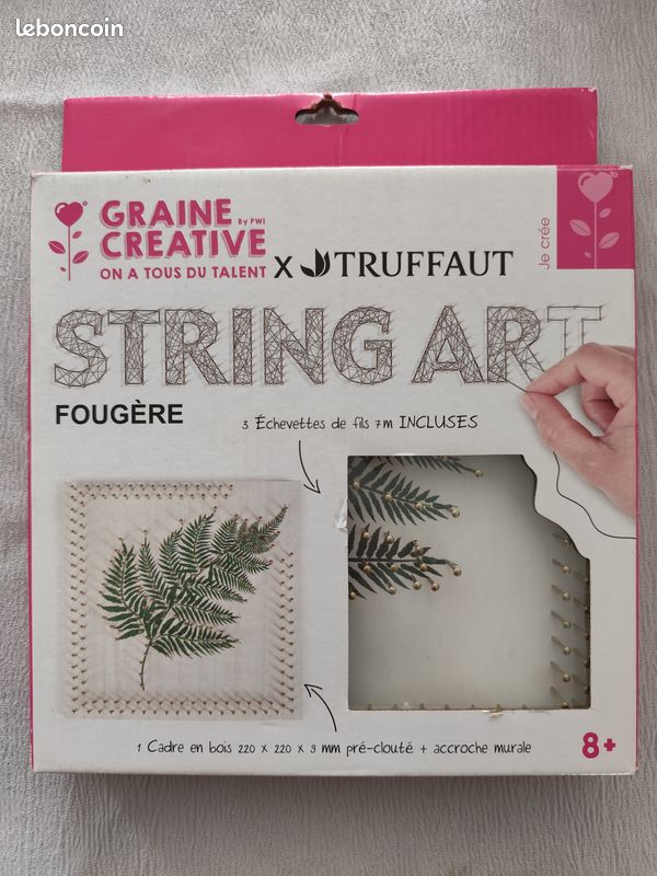 Graine creative , string art , fougère (image 1)