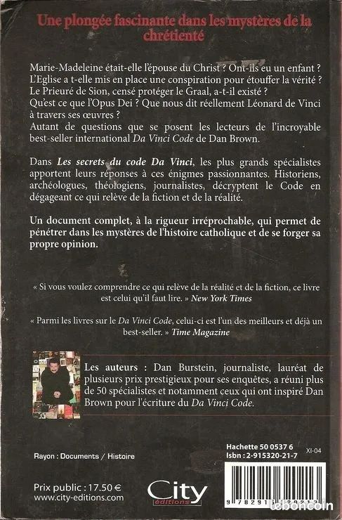 Les Secrets Du Code Da Vinci – Dan Burstein (image 2)