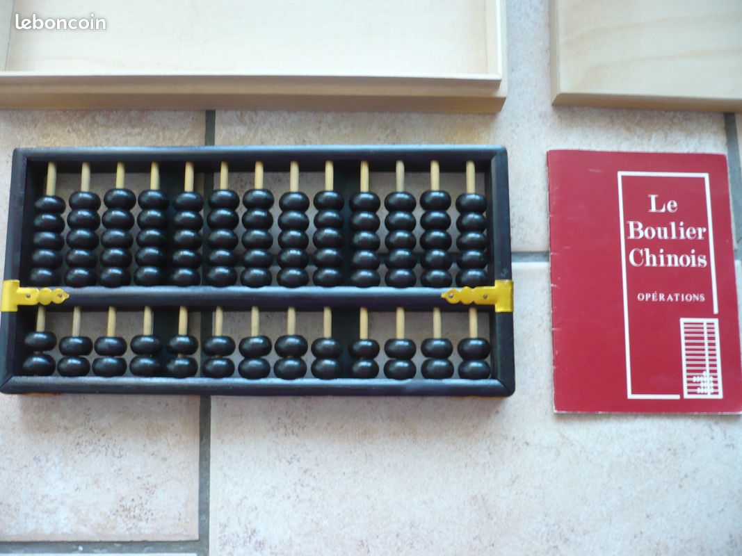 Boulier chinois lotus flower brand + boîte de rangement et notice TBE (image 3)