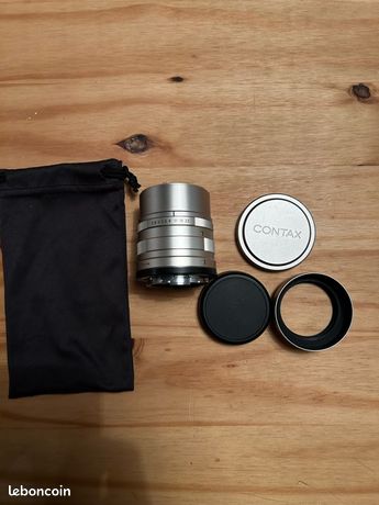 Objectif Contax Carl Zeiss Sonnar T 90mm F/2.8 – Monture G, Mise Au Point Manuelle, Argent, Fabriqué Au Japon (Occasion)