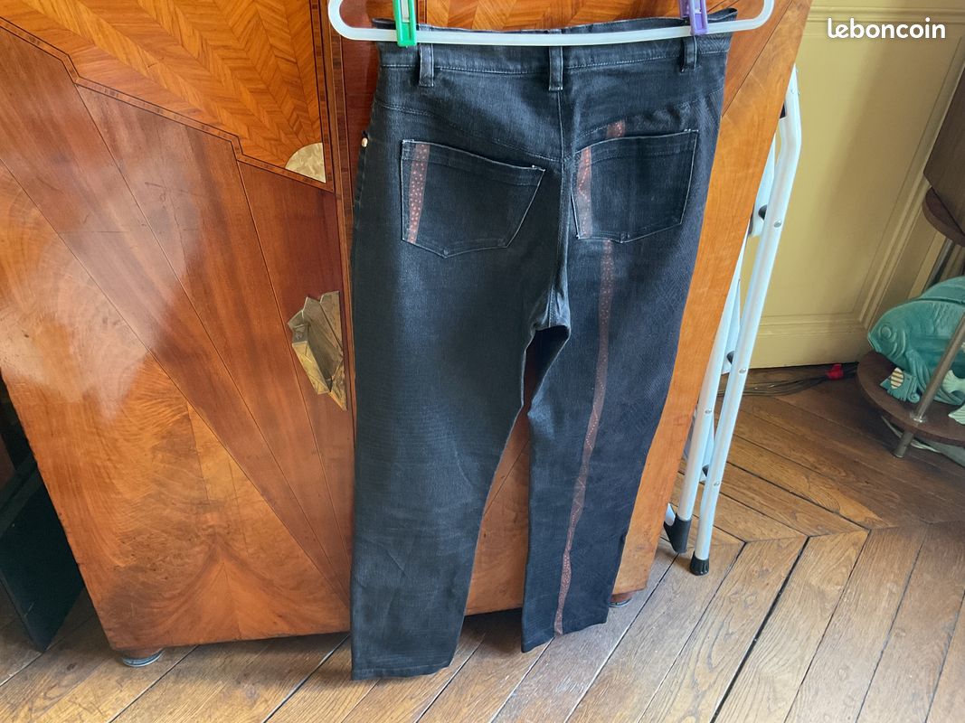 2 pantalons forme jean, de marque / taille 38 (image 5)