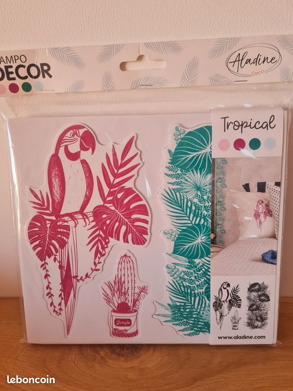 Tampons scrapbooking Aladine tropical (image 1)