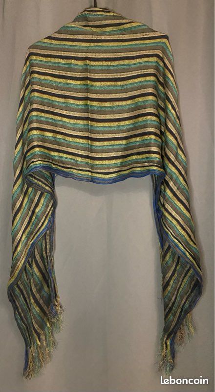 Écharpe rayée multicolore (image 2)