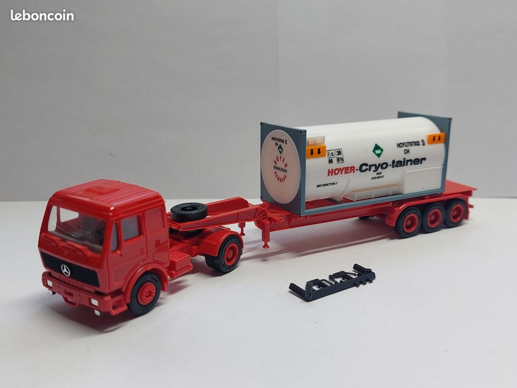 Camion Mercedes Siegfried Zelger Semi-remorque Herpa échelle 1/87 - Occasion Excellent état