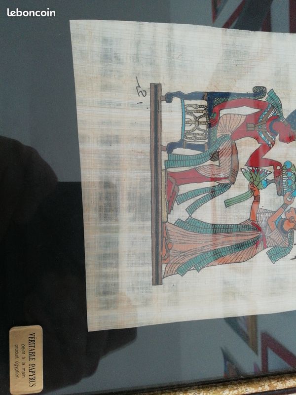 Véritable papyrus d'Égypte sous cadre (image 2)