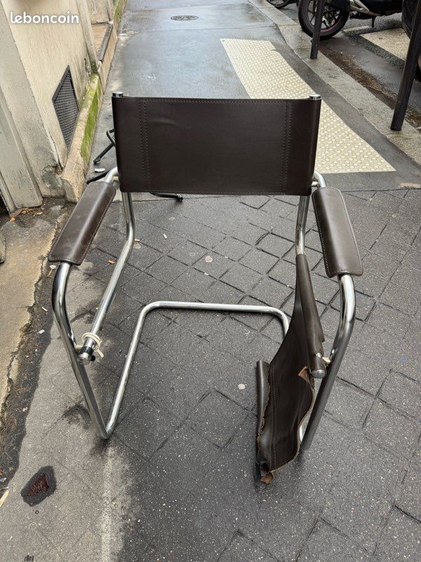 Fauteuil vintage style Bauhaus / cantilever / Winset – à rénover (image 3)