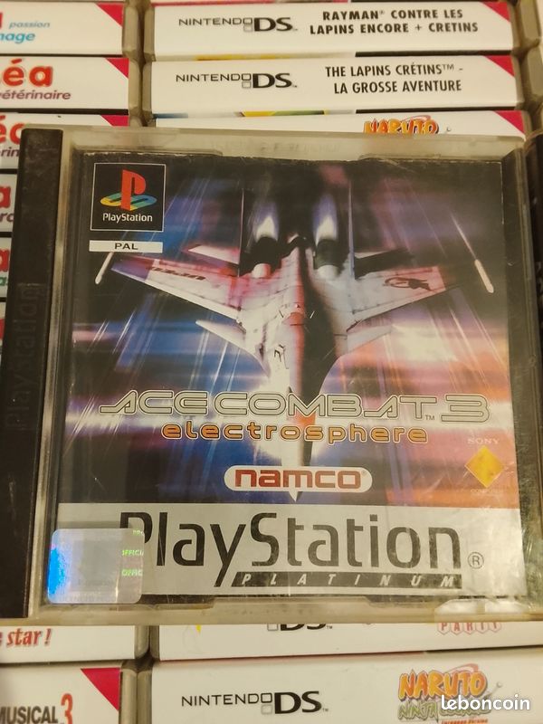 Jaquette Avant Officielle PS1 Pour Ace Combat 3 - Bon état, Pour Collectionneurs Ou Remplacement