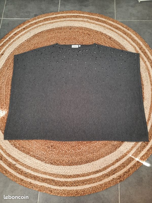 Poncho gris, taille S/M, marque C&A. Neuf, jamais porté (image 3)