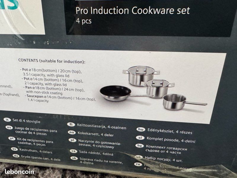 Batterie de cuisine Pro Induction Siemens NEUF (image 14)