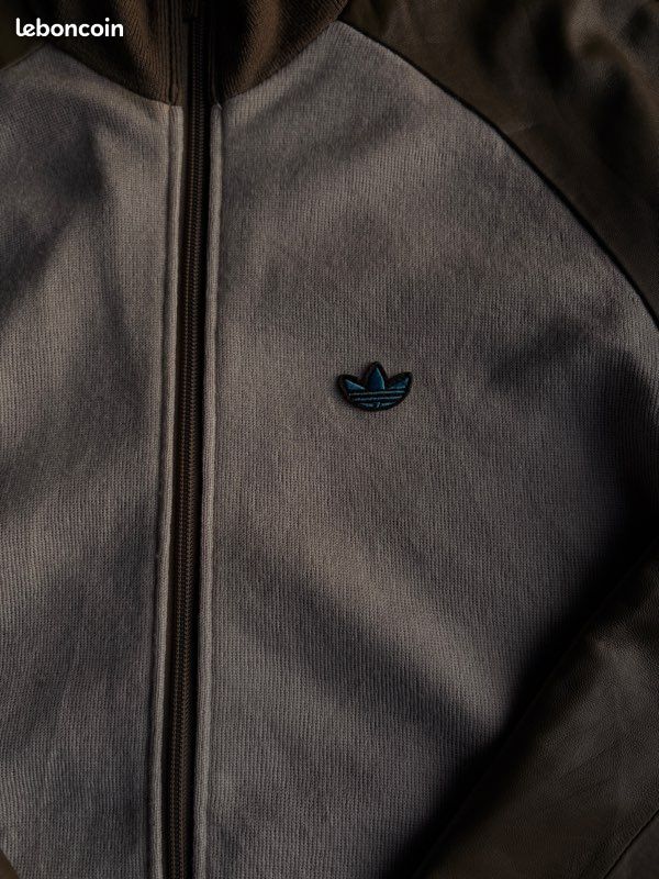 Veste Adidas Originals vintage laine beige marron M – style rétro premium (image 11)