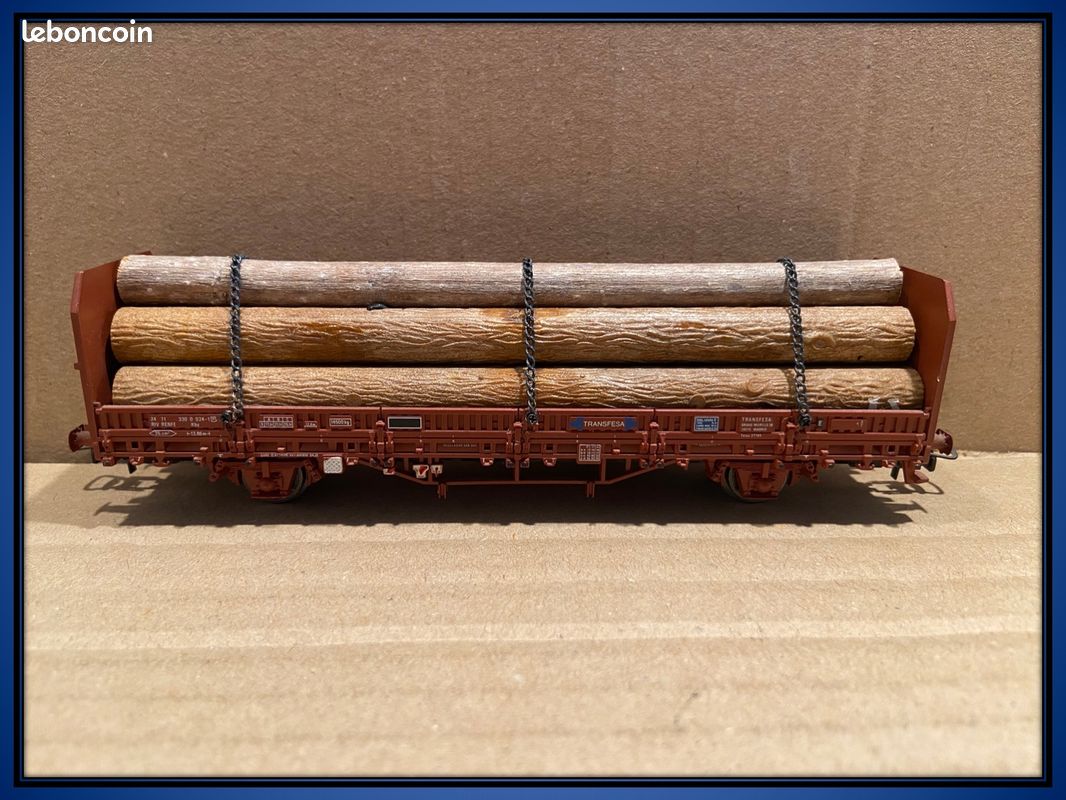 Wagon porte grumes - Electrotren .Echelle HO. Réf 1418K (image 3)