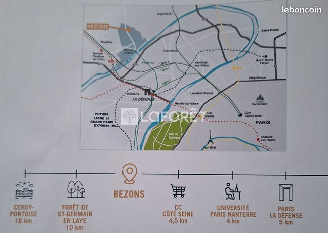 Appartement a louer bezons - 1 pièce(s) - 26 m2 - Surfyn