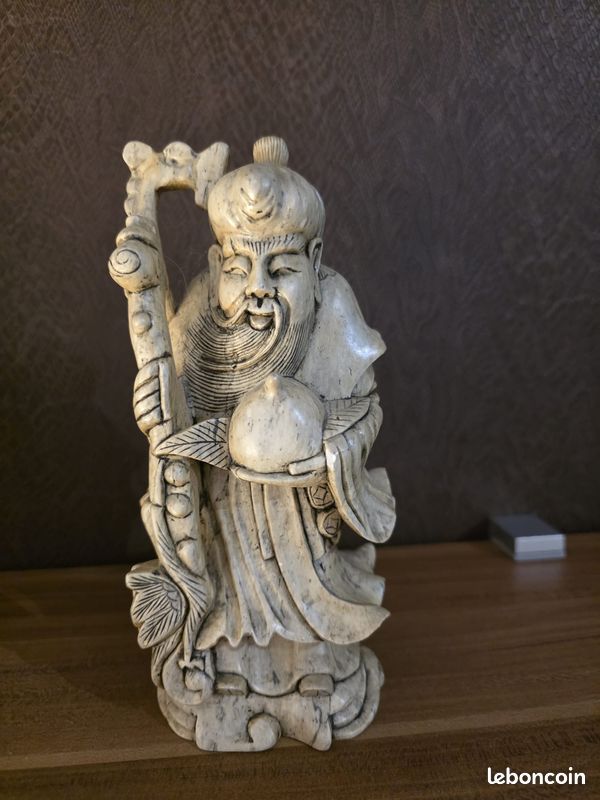 Lot de 3 statuettes vietnamiennes – Sagesse & décoration zen (image 12)