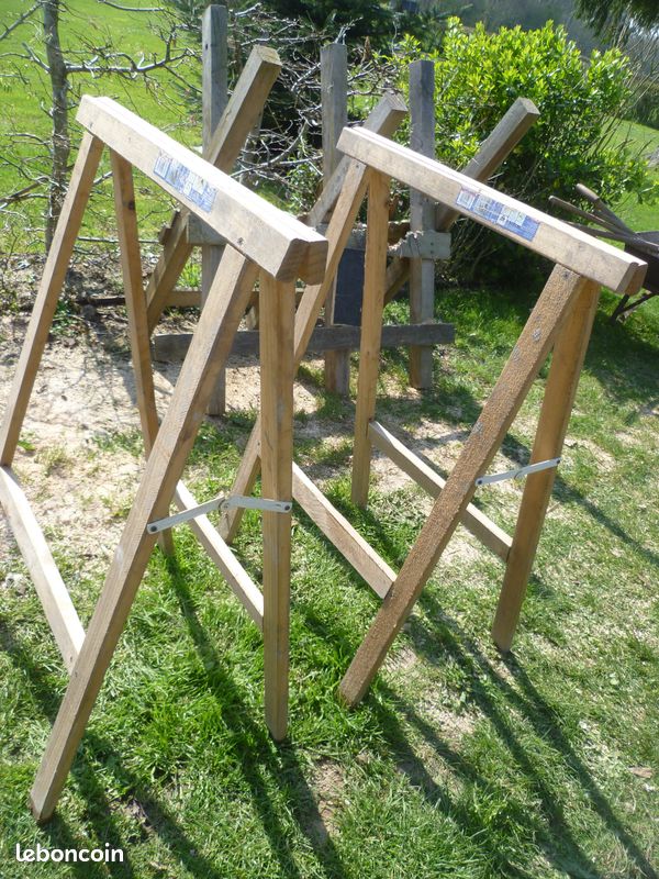 Treteaux bois ht 1.00m (image 1)