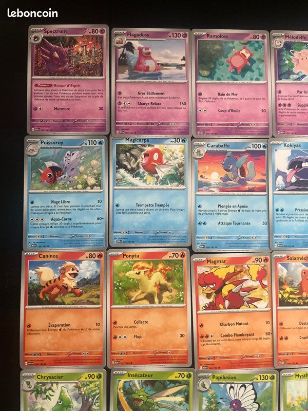 Lot de 43 carte Pokémon communs série 151 état sortie de booster (image 1)