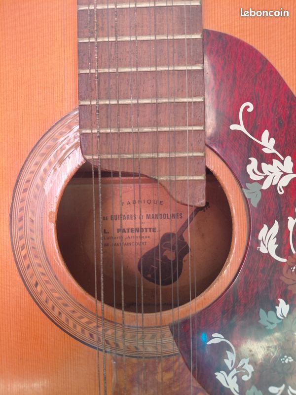 Guitare 12 cordes vintage Louis Patenotte (Luthier Mattaincourt - Vosges) (image 6)