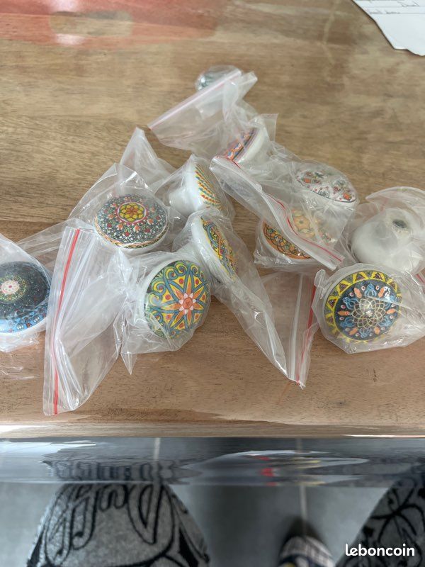 🌟 lot de boutons de porte en porcelaine – magnifiques motifs orientaux / mandala 🌟 (image 4)