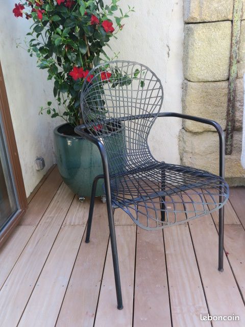 Vends deux fauteuils fer forgé (image 1)