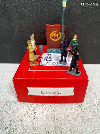 Figurine Pixi Avion Requin Rouge – Blake Et Mortimer – Fabriqué En France