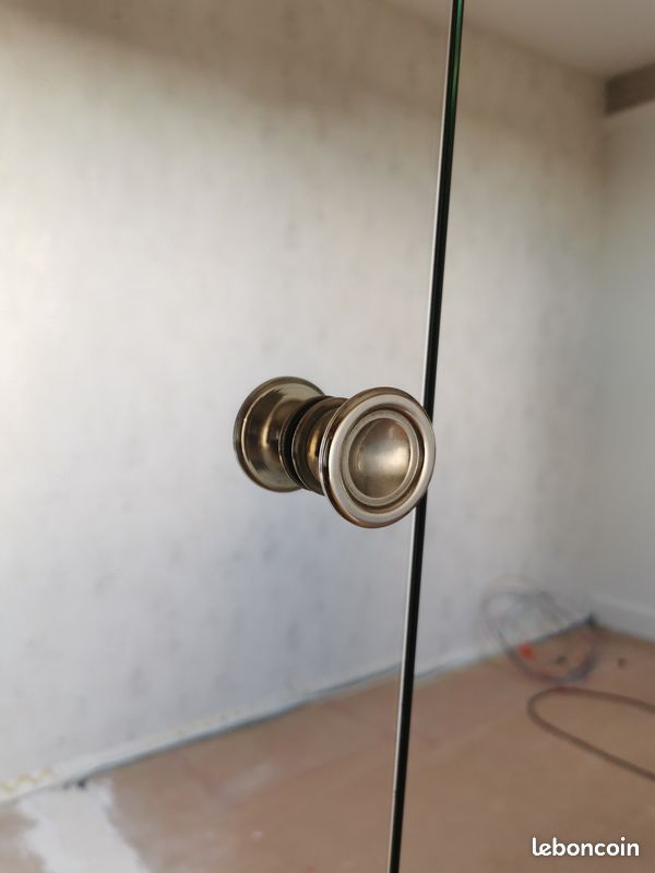 ELEGANTE PORTE de PENDERIE PLIANTE KAZED MIROIR BISEAUTE (image 3)