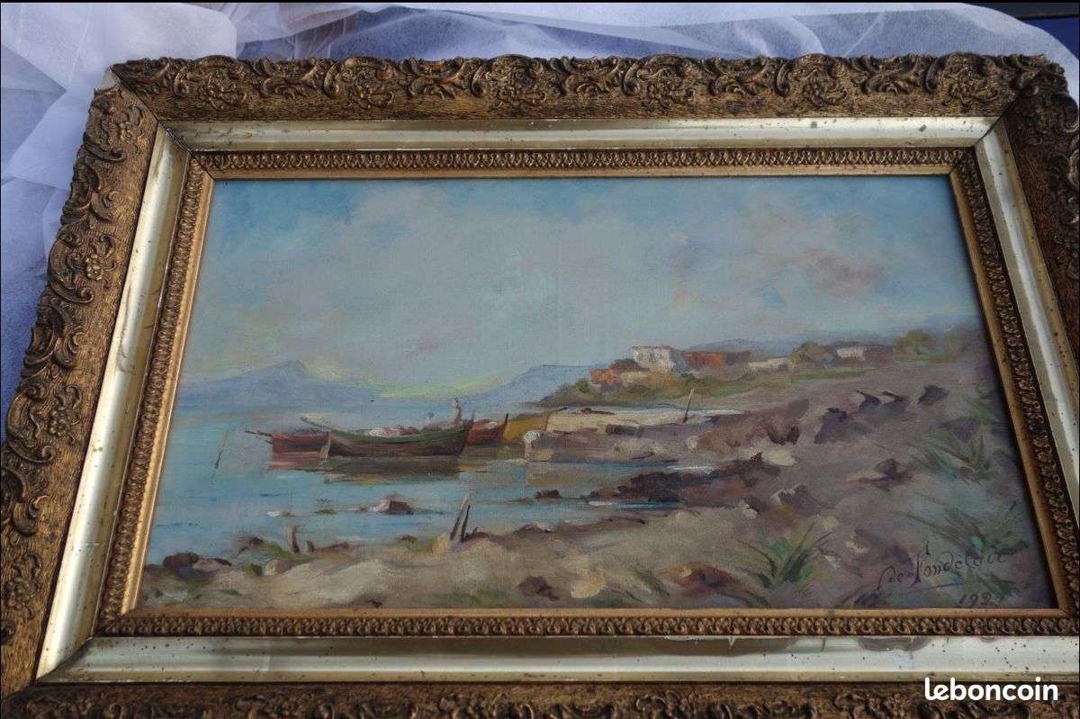 Tableau Méditerranée Marseille 1920 (image 1)