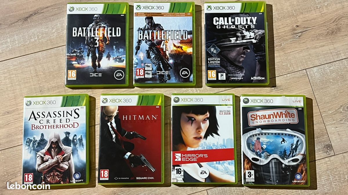 Lot De Jeux Xbox 360 - Grand Theft Auto V Inclus - Très Bon état