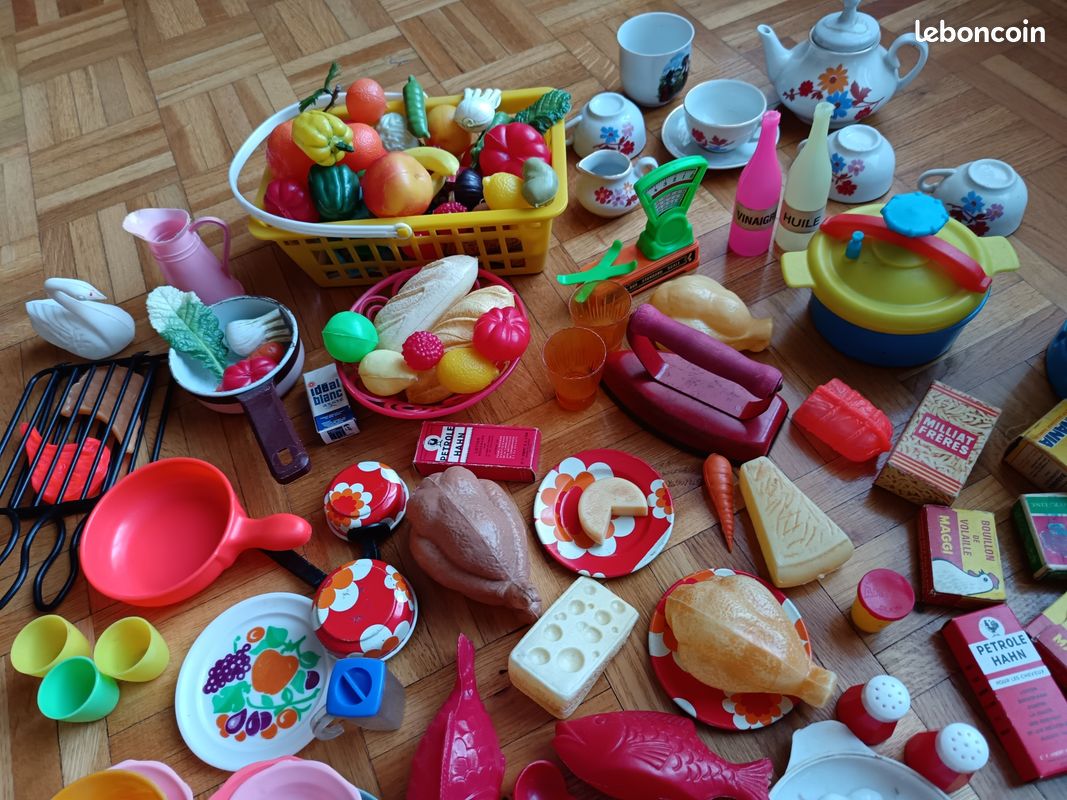 Dinette Enfant Vintage En Plastique – Jeu D'imitation Rétro Années 80/90