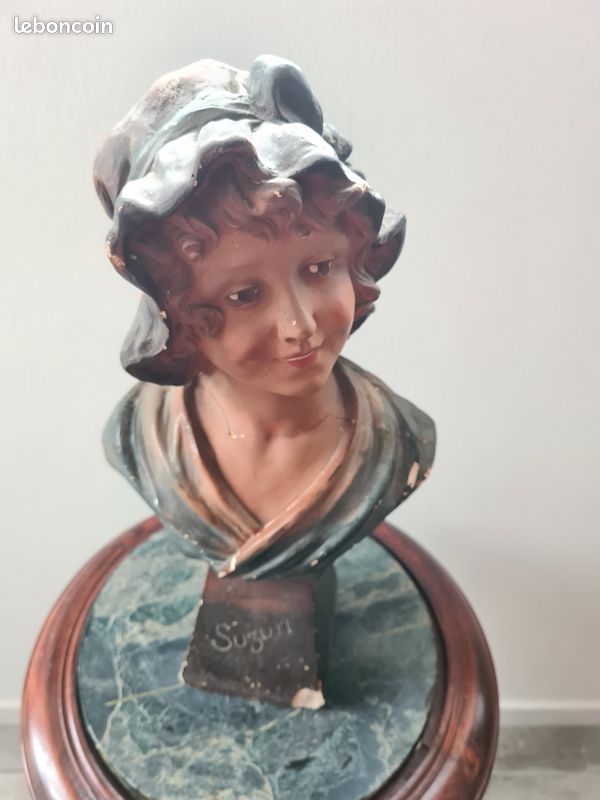 Buste de femme Suzon en platre Citti frères (image 1)