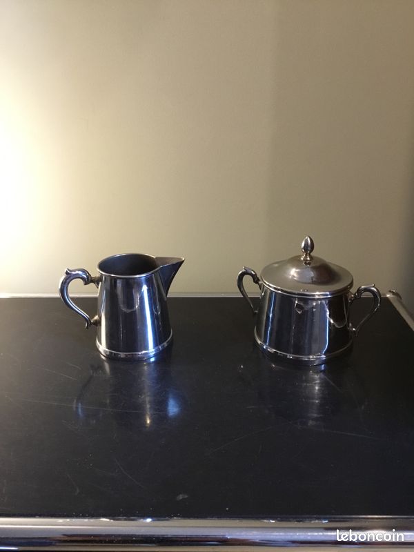 Sucrière pot à lait inox (image 1)