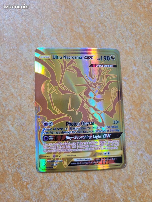 pokemon ultra necrozma gx gold card Necrozma ultra GX gold PSA 10 main image 1