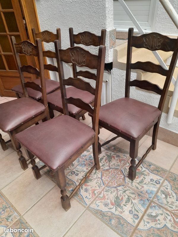 Lot 5 Chaises (image 1)