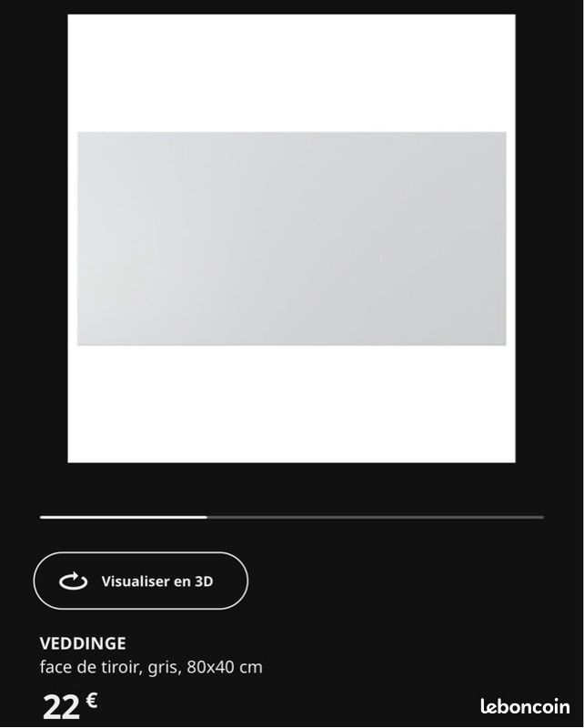 2 Faces de tiroir VEDDINGE (image 1)