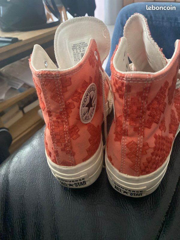 Converse All star orange imprimées pointure 38 (image 2)