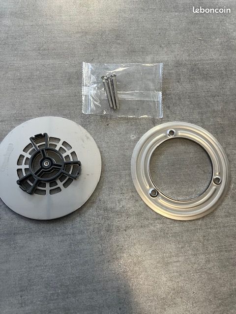Grille en inox brossé Wirquin pour bonde de douche SLIM (image 3)