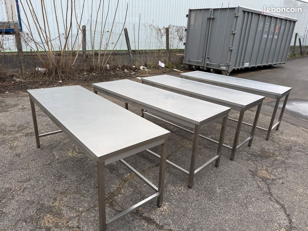 Tables inox - Équipements pour restaurants & hôtels