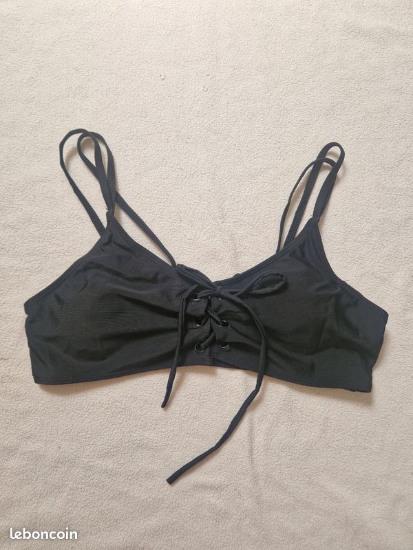 Neuf maillot de bain 2 pièces noir femme taille L/40 (image 2)