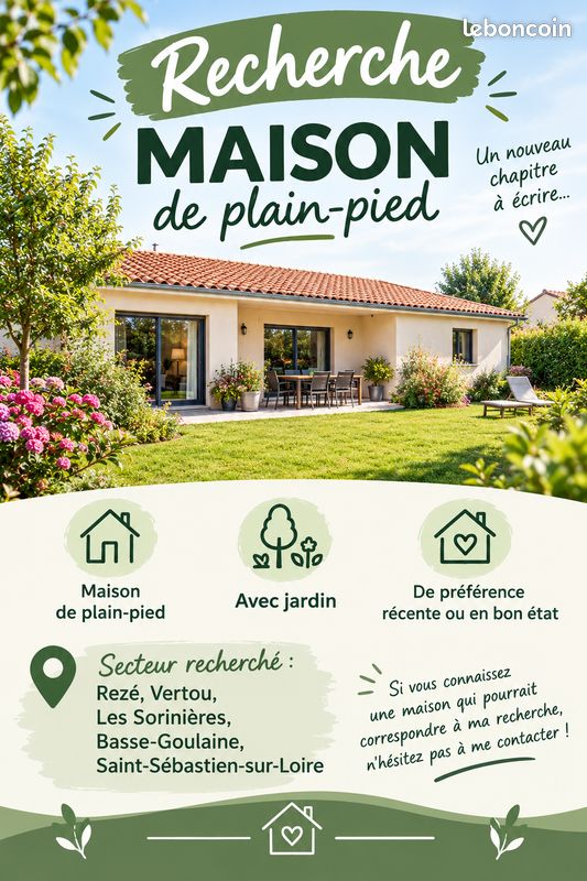 Maison 4 pièces 80 m² · à Rezé · 80 m² · 285 000 €