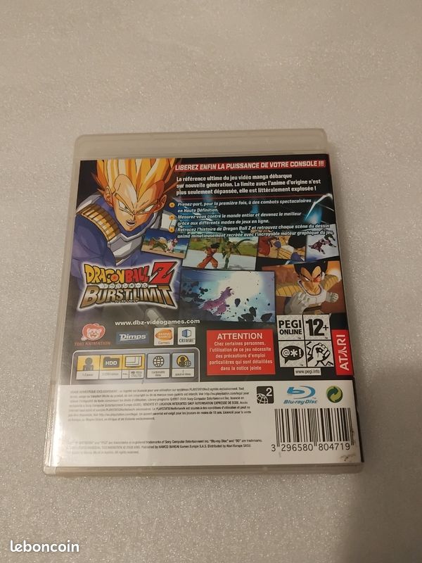 Jeu Dragon Ball Z: Burst Limit - Sony PS3 - COMPLET - PAL - Bon état
