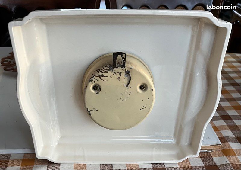 Pendule Vedette à clef, céramique vintage (image 3)