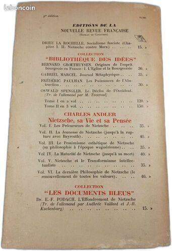 [Livre] La Volonté de puissance 1 - Bon état (image 2)