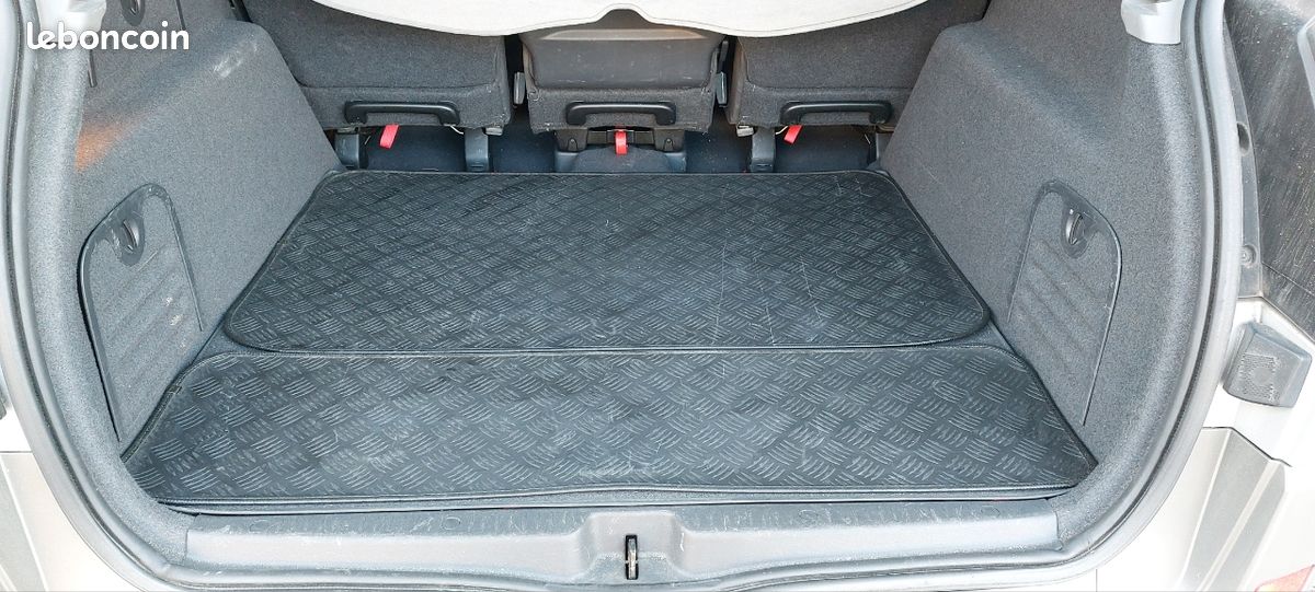 Tapis De Coffre Sur Mesure Renault Scenic II 2003-2020 - Bac Protection Antidérapant Caoutchouc