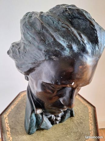 Buste De Beethoven – Hauteur 20cm – Plâtre Armé Fait Main – Fabrication Française