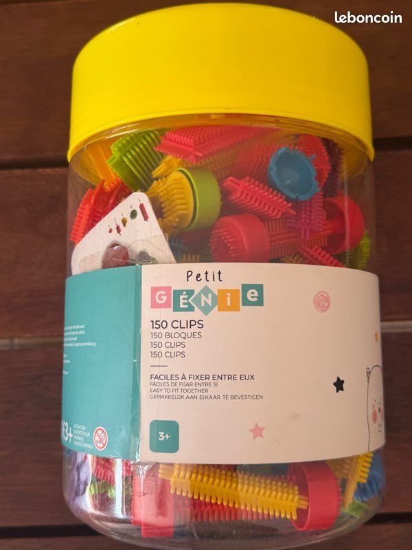 Lot De 150 Maillons En Plastique C-clips – Coloré, éducatif, Lisse – Pour Apprentissage, Bricolage, Motricité Fine – Enfant 3+