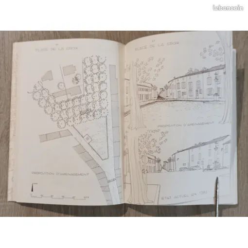 Villeneuve les Avignon Réhabilitation de la ville ancienne Relevés Notes Croquis par Claude Perron 1984 / Architecture Urbanisme Histoire Régionalisme Gard (image 9)