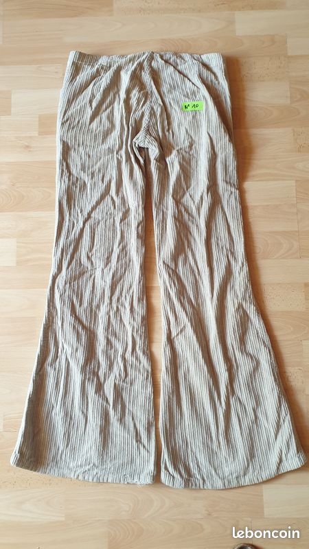 Pantalon / jean femme côtelé T38 100% coton (image 2)