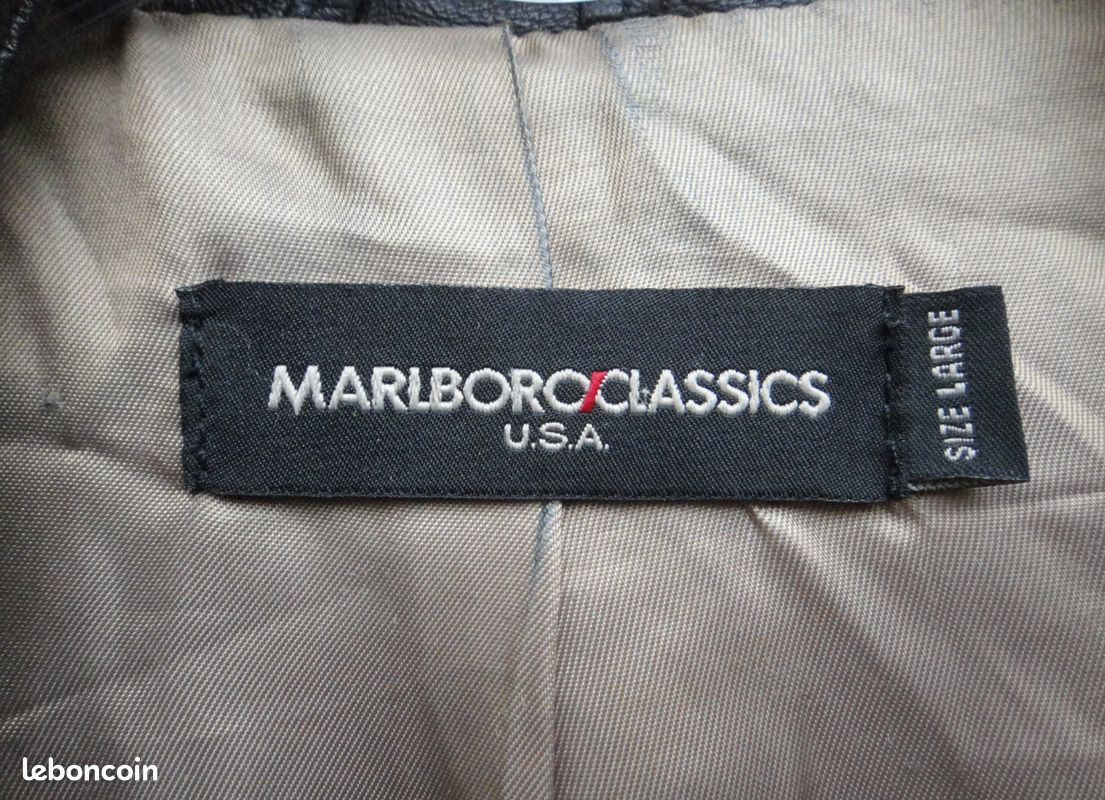 Veste en cuir Marlboro Classics taille L (image 2)
