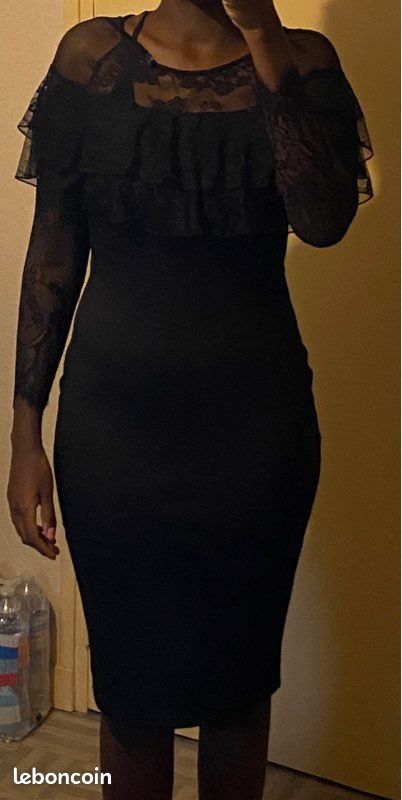 Robe noire dentelle (image 4)
