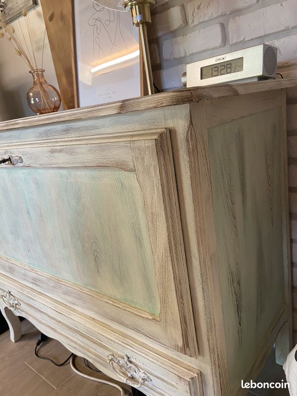 Commode rustique vintage rétro en bois (image 6)